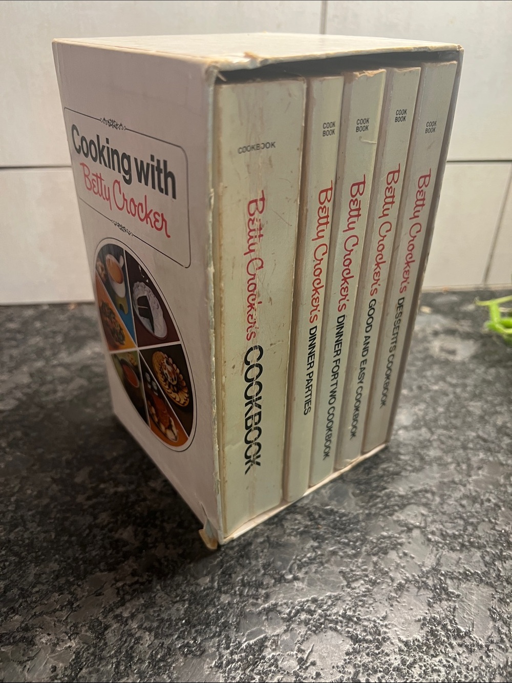 Betty Crocker White Boxed Cookbook Set Special Edition Soft covered